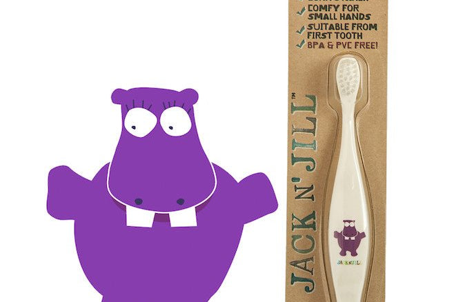 Jack n Jill Bio toothbrush for toddlers Hippo