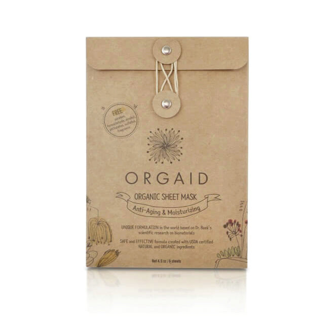 Orgaid Anti-aging organic sheet masks 6 pack