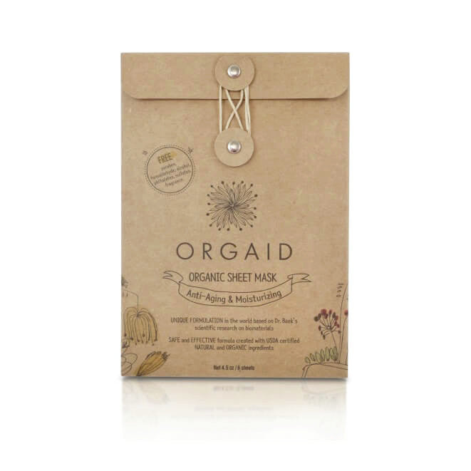 Orgaid Anti-aging organic sheet masks 6 pack