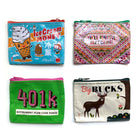 Blue Q sustainable coin purses