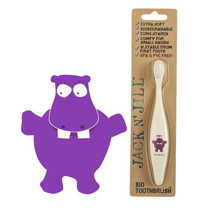 Jack n Jill Bio toothbrush for toddlers Hippo