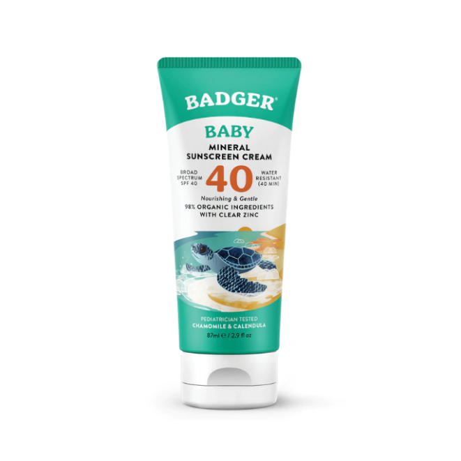 Badger Clear Zinc Sunscreen Reef Friendly SPF 40